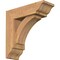 Ekena Millwork Thorton Traditional Smooth Bracket w/ Offset Brace, Western Red Cedar, 5 1/2"W x 16"D x 16"H BKT0604X16X16THR01SWR - alternate 1